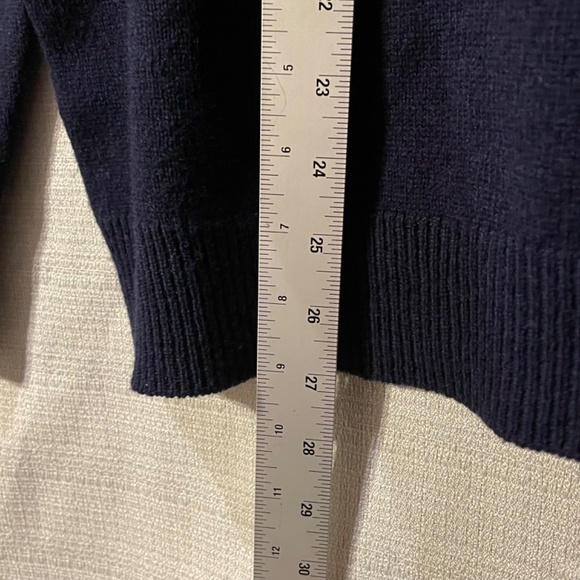 Navy Blue Patterned Women's Sweater - Picture 5 of 8